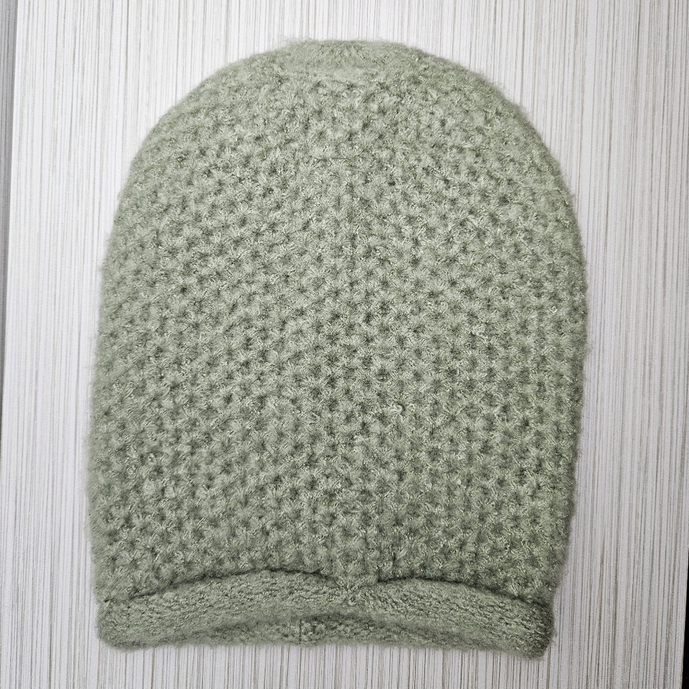NWT Free People Womens Dreamland Olive Green Beanie